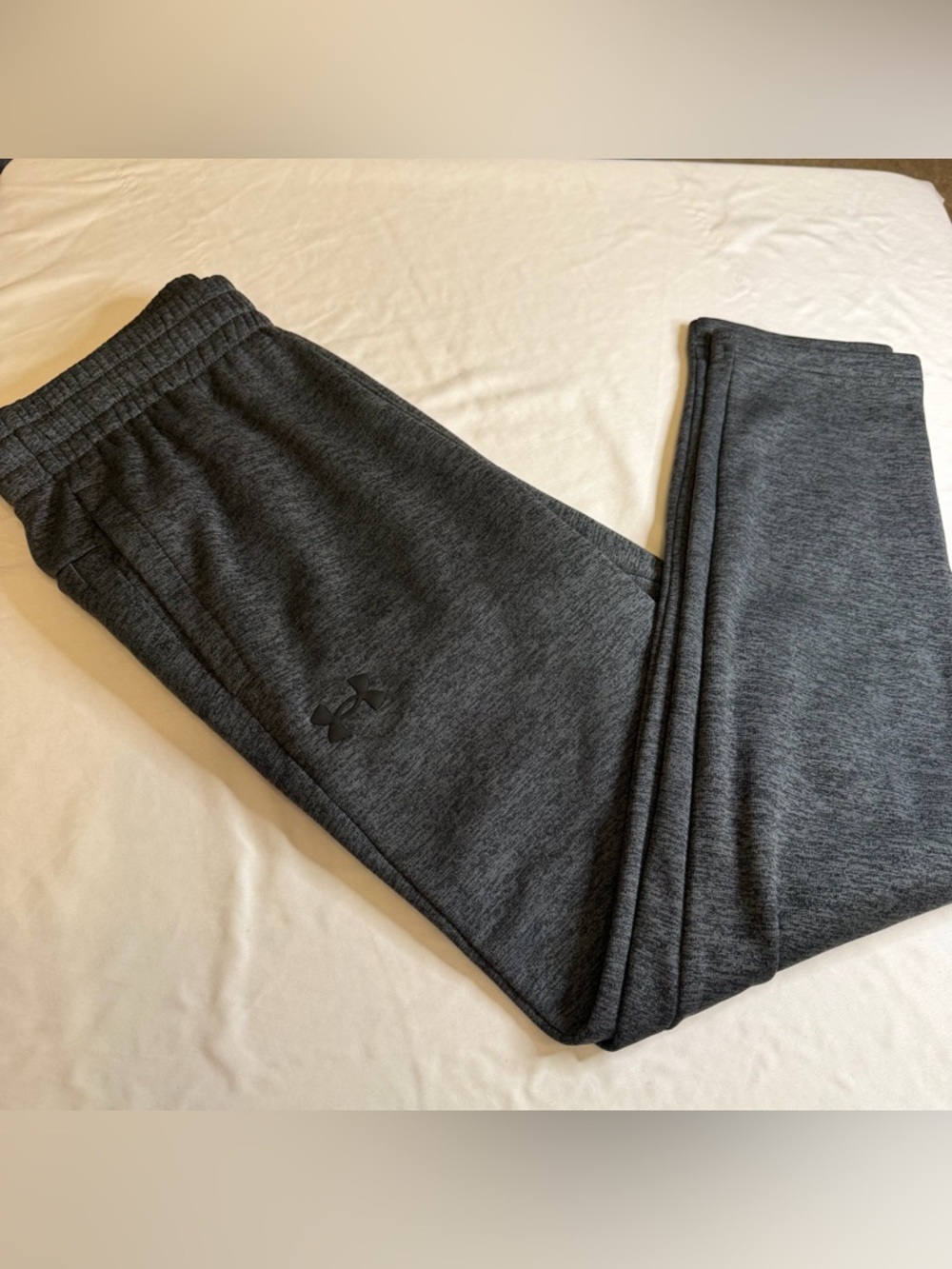 Under Armour Fleece Jogger Sweatpants Gray Athletic Lounge Pants Men’s Large